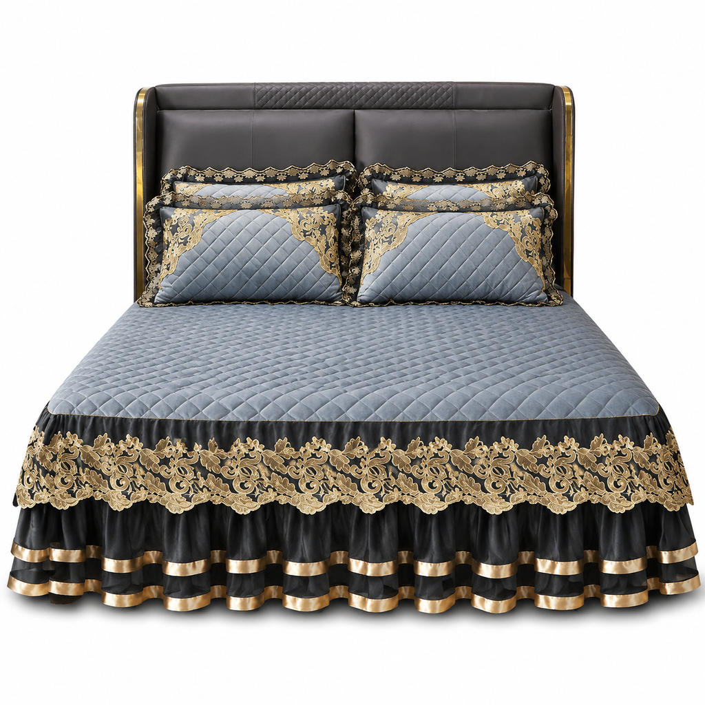 🎀 50% RABATT! 🛏️❄️ Samt-Spannbettlaken mit Spitzenbesatz – weich, hautfreundlich & rutschfest für die kalte Jahreszeit