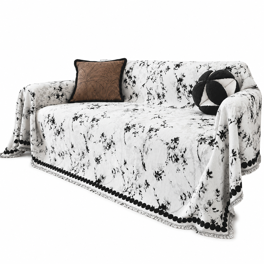 50% RABATT! 🛋️ Kratzfester Chenille-Sofaüberwurf – französischer Stil, rutschfest & haustierfreundlich