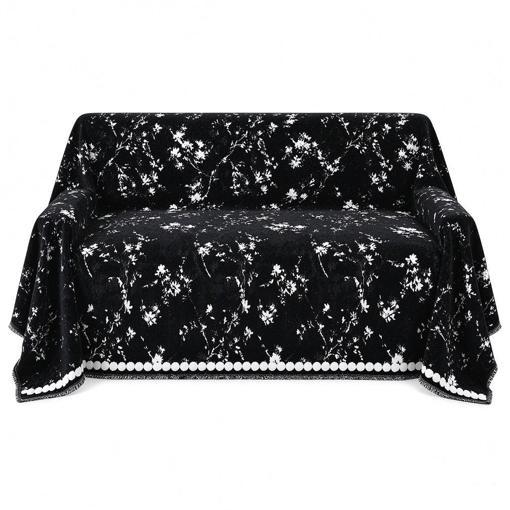 50% RABATT! 🛋️ Kratzfester Chenille-Sofaüberwurf – französischer Stil, rutschfest & haustierfreundlich