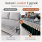 50% RABATT! 🛋️ Sofakissen mit europäischem Blumenmuster & Volant – romantisch & dekorativ für Couch & Sessel