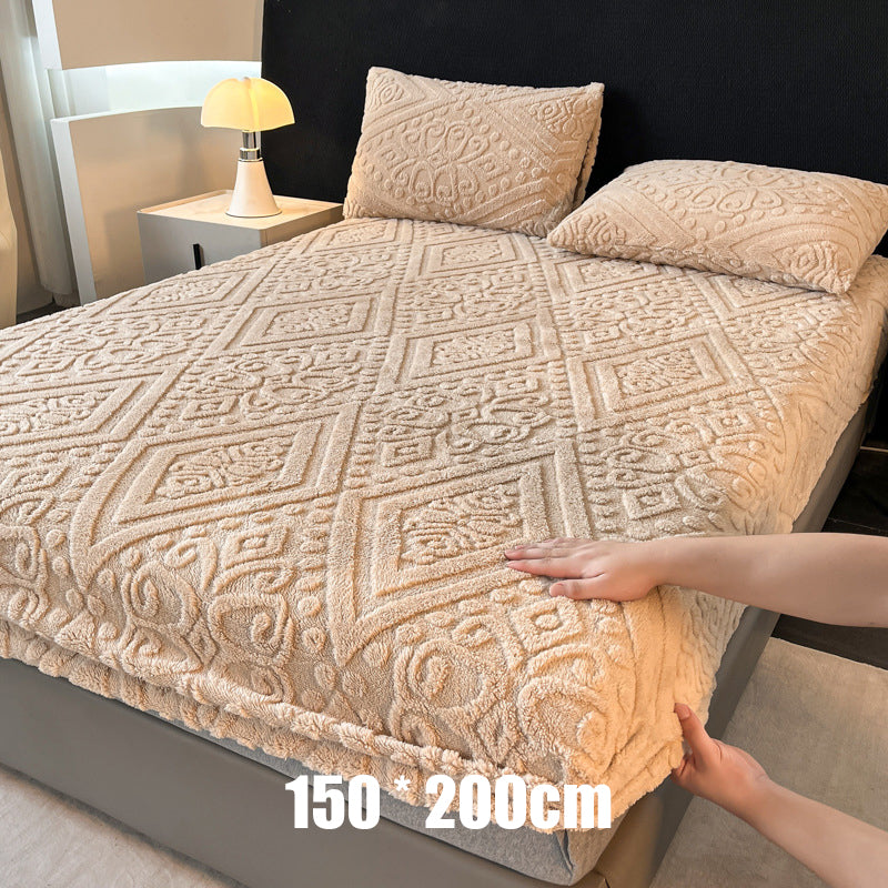 🧸 50% RABATT! 🛏️ 360°-Rundum-Spannbettlaken aus Plüsch-Strick – dehnbar & kuschelig weich für jede Matratze