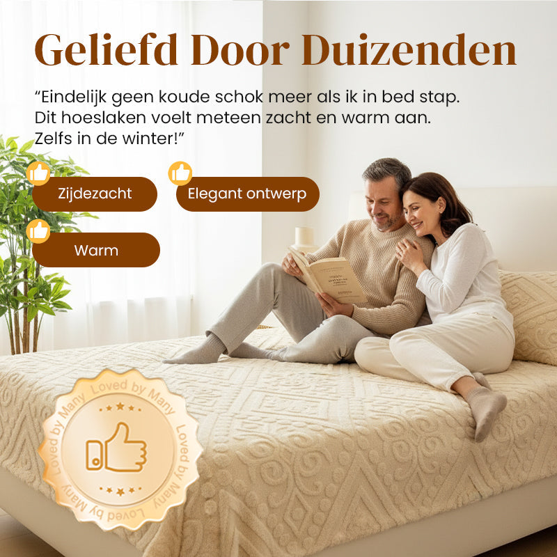 🧸 50% RABATT! 🛏️ 360°-Rundum-Spannbettlaken aus Plüsch-Strick – dehnbar & kuschelig weich für jede Matratze
