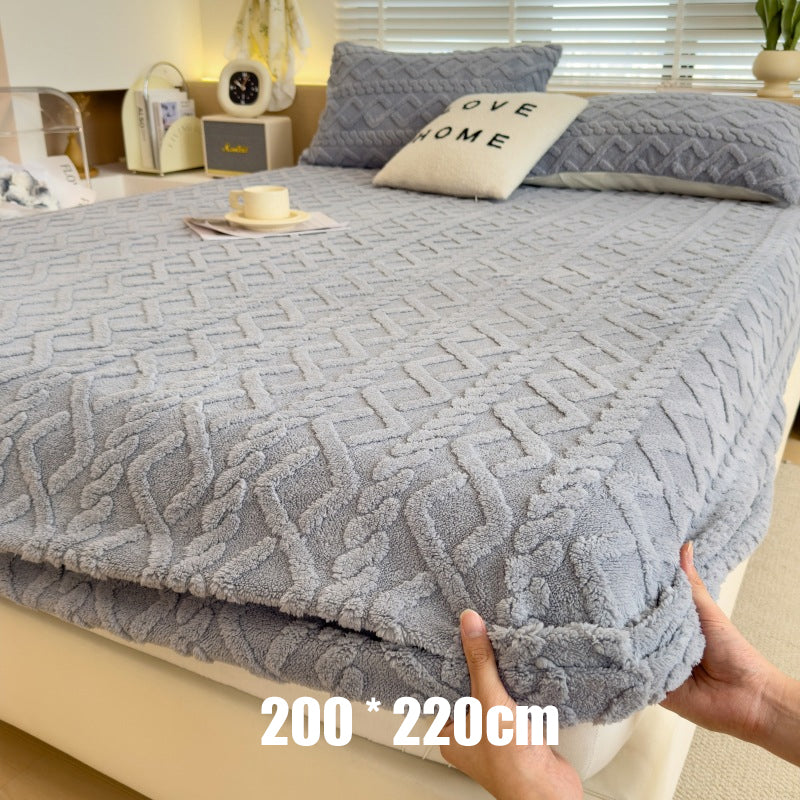 🧸 50% RABATT! 🛏️ 360°-Rundum-Spannbettlaken aus Plüsch-Strick – dehnbar & kuschelig weich für jede Matratze