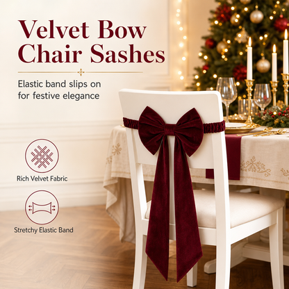 🎄 50% RABATT! 🎀 Große Samt-Weihnachtsschleife – festliche Deko für Weihnachtsbaum, Tür & Zuhause