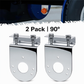 🚚 50% RABATT! 💡 2er-Set 304 Edelstahl L-Winkel LED-Halterungen – für Wassermelonen-Lichter, rostfrei & universal