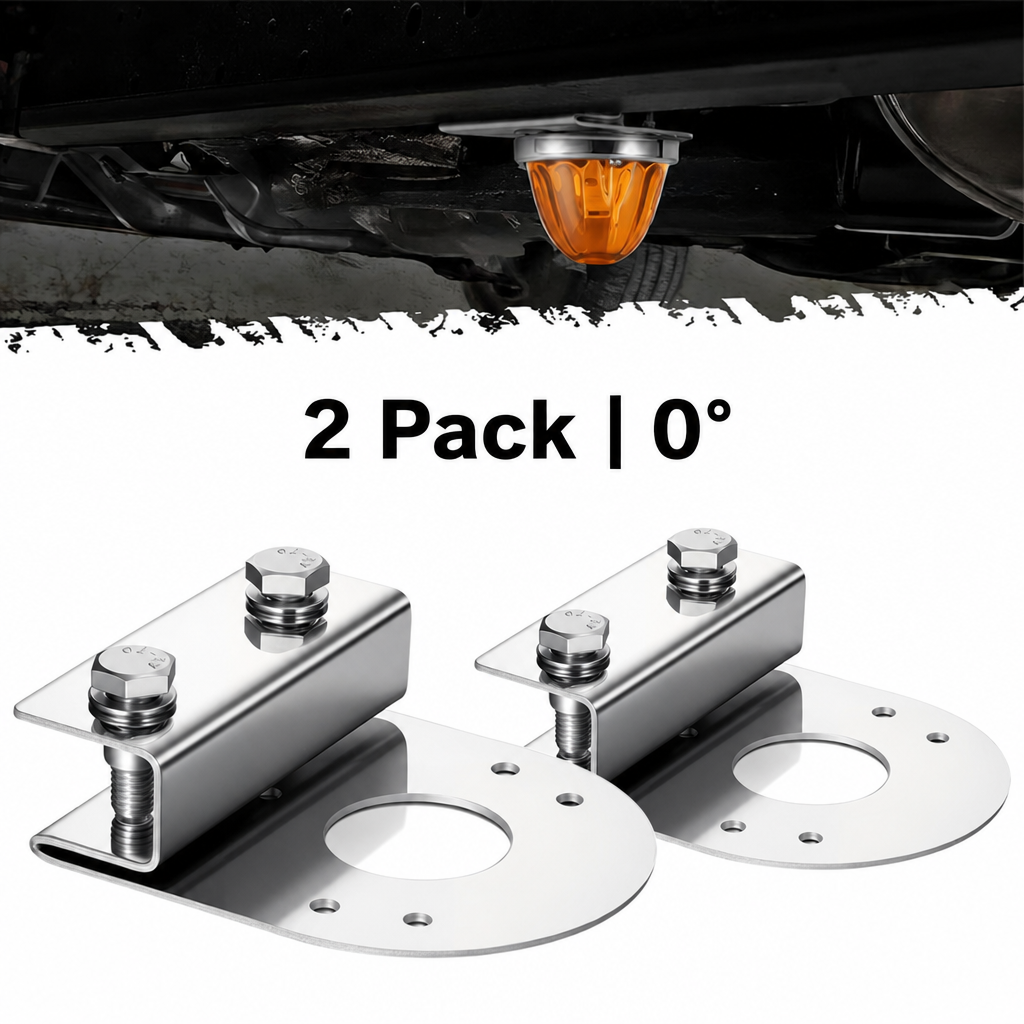 🚚 50% RABATT! 💡 2er-Set 304 Edelstahl L-Winkel LED-Halterungen – für Wassermelonen-Lichter, rostfrei & universal