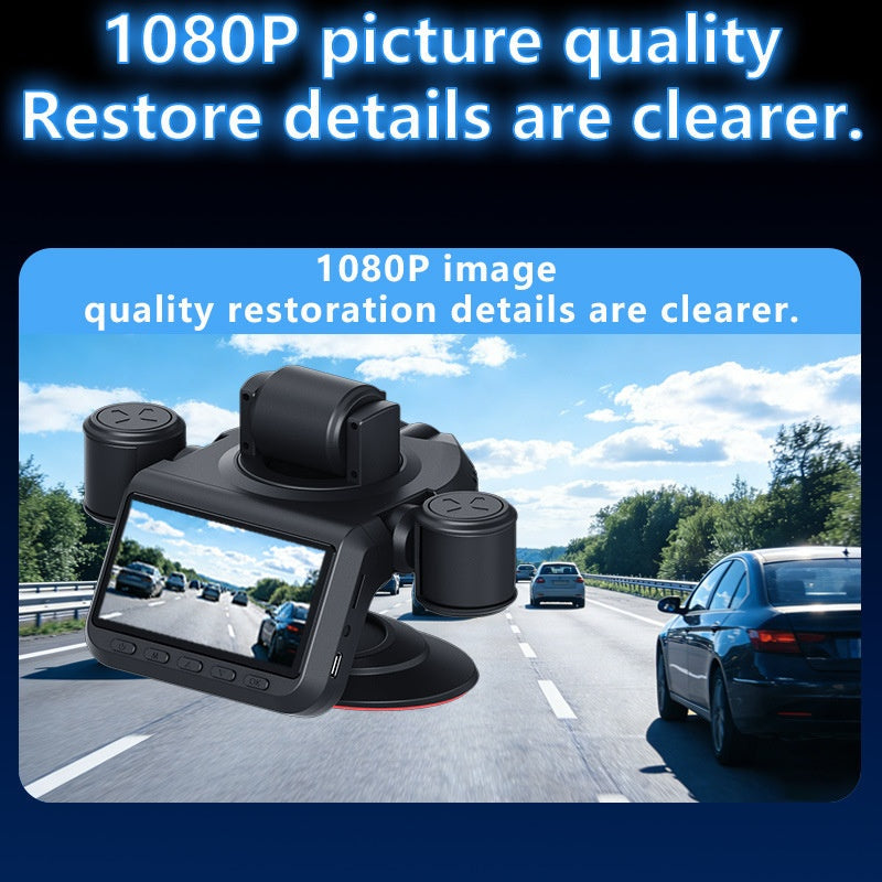 🛡️ 50% RABATT! 📹 5-Kanal-Dashcam mit 360°-Panorama – 5 Kameras für Front, Heck, Links, Rechts & Innenraum