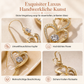 💫Elegante vergoldete Doppel Herz Quasten Ohrringe mit Strass für Damen💎